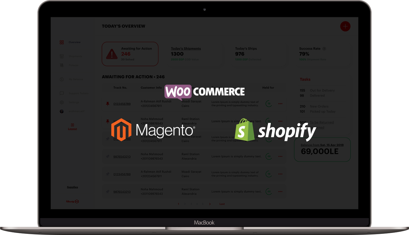 Easily connect your Shopify or WooCommerce Website with Bosta Plugins and deliver what you love, always on schedule.